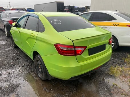 2016 Lada (ВАЗ) Vesta I, зелёный, 552000 рублей, вид 3