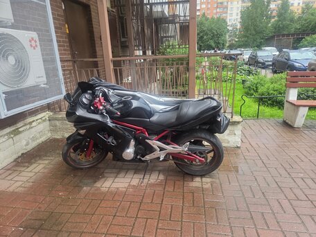 2006 Kawasaki ER-6F (Ninja 650R), чёрный, 380000 рублей, вид 1