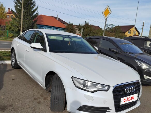2013 Audi A6 IV (C7), белый, 2300000 рублей