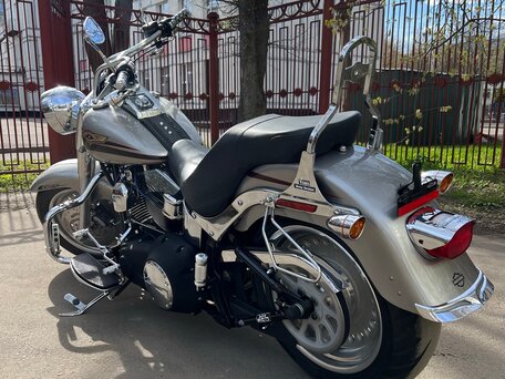 2007 Harley-Davidson Fat Boy, серебристый, 775000 рублей, вид 3