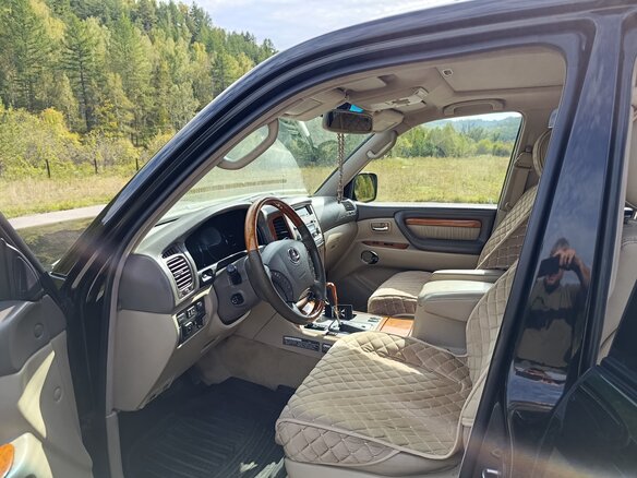 2007 Lexus LX 470 II Рестайлинг, чёрный, 1800000 рублей - вид 5