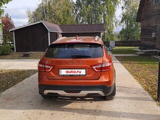 2019 Lada (ВАЗ) Vesta SW I, красный, 1150000 рублей, вид 4