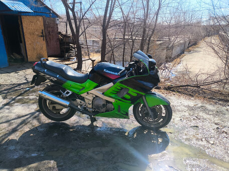 1993 Kawasaki ZZR 400, зелёный, 220000 рублей, вид 3