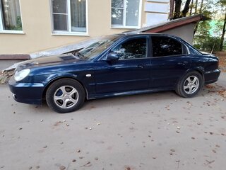2006 Hyundai Sonata ТагАЗ IV (EF) Рестайлинг, синий, 460000 рублей, вид 5