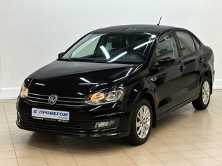 2019 Volkswagen Polo V Рестайлинг, чёрный, 1420000 рублей, вид 1