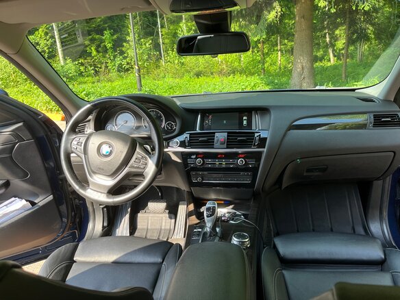2015 BMW X4 28i I (F26), синий - вид 7