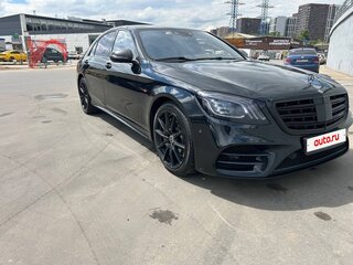 2020 Mercedes-Benz S-Класс 560 Long VI (W222, C217) Рестайлинг, чёрный, 5600000 рублей, вид 2
