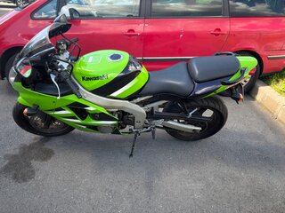 2001 Kawasaki ZX-6R Ninja, зелёный, 360000 рублей, вид 4