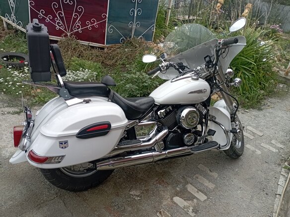 2003 Yamaha XVS400 Drag Star, белый, 450000 рублей - вид 11