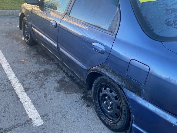 2003 Kia Sephia II Рестайлинг, синий, 120000 рублей - вид 2