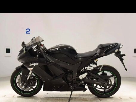 2008 Kawasaki ZX-6R Ninja, чёрный, 550000 рублей, вид 2