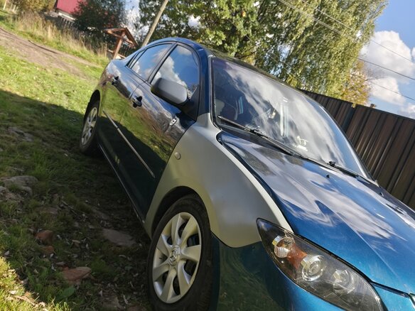 2007 Mazda 3 I (BK) Рестайлинг, синий, 260000 рублей - вид 12