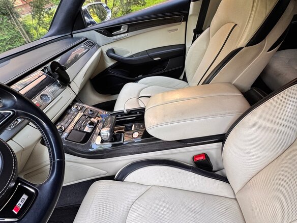 2013 Audi S8 III (D4), синий - вид 5