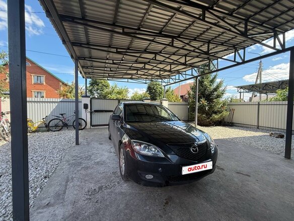 2008 Mazda 3 I (BK) Рестайлинг, чёрный, 365000 рублей - вид 2