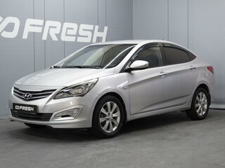 2015 Hyundai Solaris I Рестайлинг, серебристый, 970000 рублей, вид 1