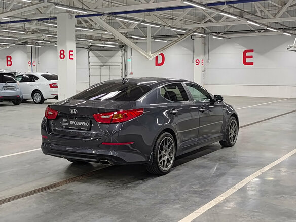 2014 Kia Optima III Рестайлинг, серый, 1140000 рублей - вид 4