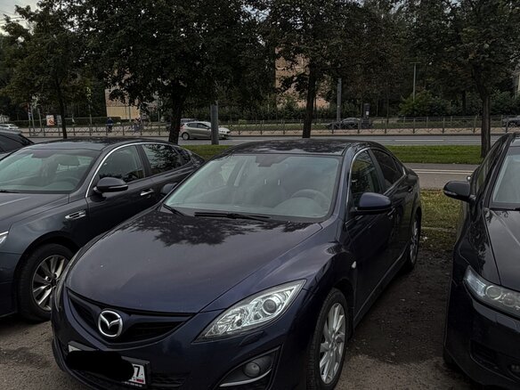 2010 Mazda 6 II (GH) Рестайлинг, синий, 1250000 рублей
