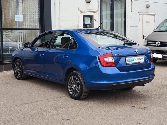 2018 Skoda Rapid I Рестайлинг, синий, 1275000 рублей - вид 6