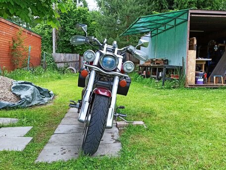 2002 Honda VTX 1800, пурпурный, 550000 рублей, вид 3