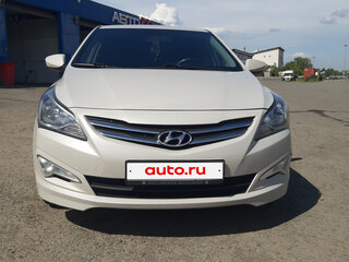 2015 Hyundai Solaris I Рестайлинг, бежевый, 825000 рублей, вид 1