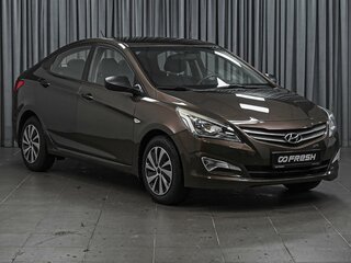 2015 Hyundai Solaris I Рестайлинг, коричневый, 1090000 рублей, вид 1