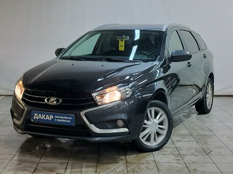 2018 Lada (ВАЗ) Vesta SW I, чёрный, 720000 рублей, вид 1