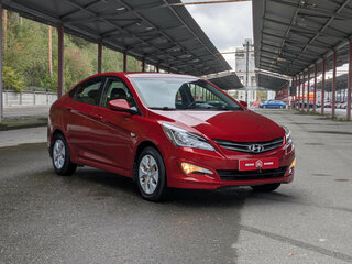 2014 Hyundai Solaris I Рестайлинг, красный, 1124900 рублей, вид 2