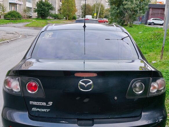 2008 Mazda 3 I (BK) Рестайлинг, чёрный, 480000 рублей - вид 2