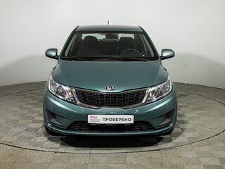 2014 Kia Rio III, зелёный, 849585 рублей, вид 2
