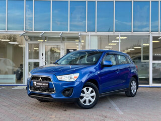 2014 Mitsubishi ASX I Рестайлинг, синий, 1100000 рублей, вид 1