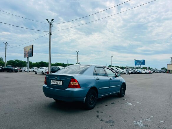 2003 Toyota Corolla IX (E120, E130), голубой, 609000 рублей - вид 6