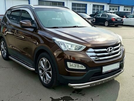 2013 Hyundai Santa Fe III, коричневый, 2375000 рублей, вид 2