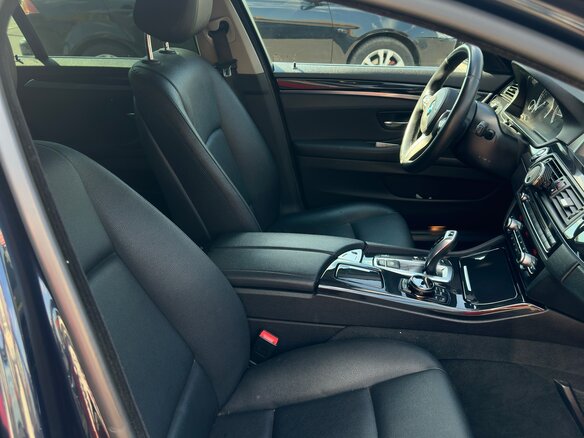 2014 BMW 5 серии 520i VI (F10/F11/F07) Рестайлинг, синий, 1500000 рублей - вид 8