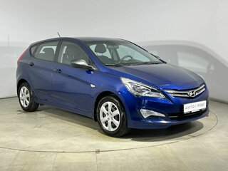 2015 Hyundai Solaris I Рестайлинг, синий, 850000 рублей, вид 4
