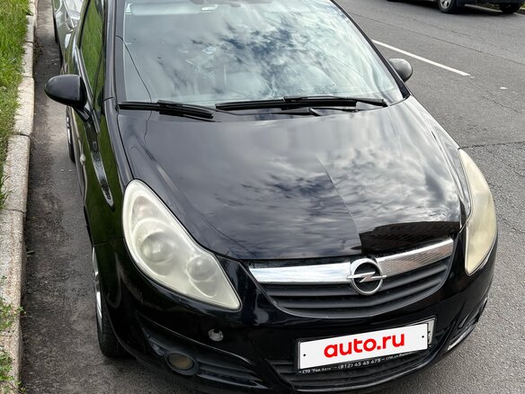 2007 Opel Corsa D, чёрный, 235000 рублей