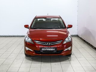 2015 Hyundai Solaris I Рестайлинг, красный, 1089000 рублей, вид 3