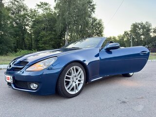 2008 Mercedes-Benz SLK-Класс 350 II (R171) Рестайлинг, синий, 1550000 рублей, вид 4