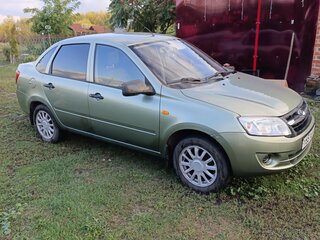 2013 Lada (ВАЗ) Granta I, зелёный, 290000 рублей, вид 3