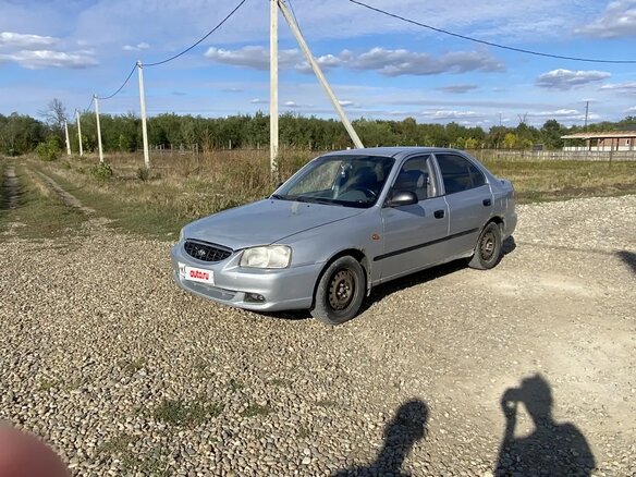 2006 Hyundai Accent ТагАЗ II, серебристый, 270000 рублей