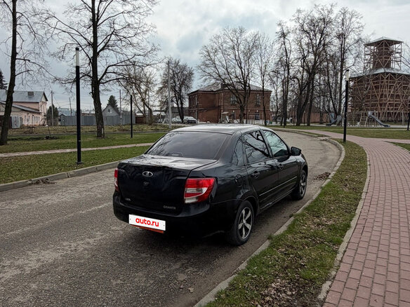 2014 Lada (ВАЗ) Granta I, чёрный, 420000 рублей - вид 4