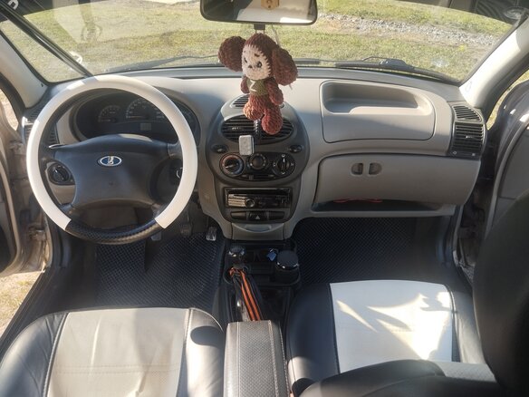 2005 Lada (ВАЗ) Kalina I, бежевый, 180000 рублей - вид 7