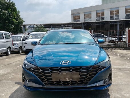 2021 Hyundai Elantra VII (CN7), синий, 1400000 рублей, вид 3
