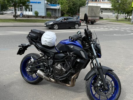 2017 Yamaha MT-07 (FZ-07), синий, 740000 рублей, вид 1