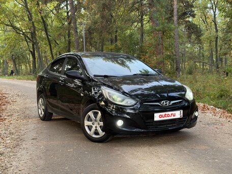 2011 Hyundai Solaris I, чёрный, 580000 рублей, вид 4