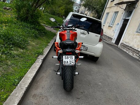 2014 Yamaha MT-09 (FZ-09), оранжевый, 700000 рублей, вид 3