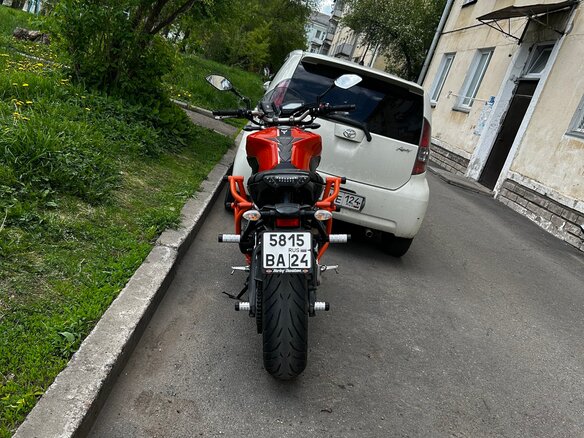 2014 Yamaha MT-09 (FZ-09), оранжевый, 700000 рублей - вид 2