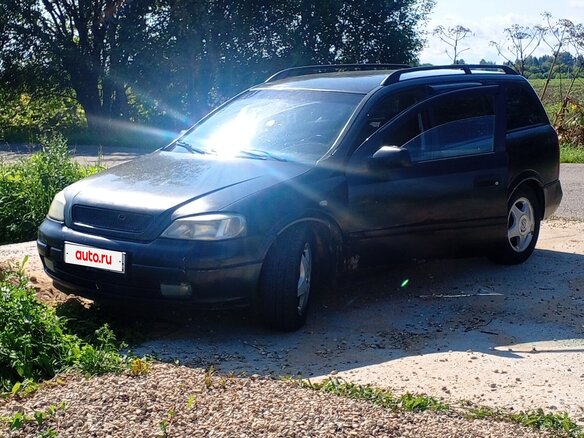 1999 Opel Astra G, чёрный - вид 3