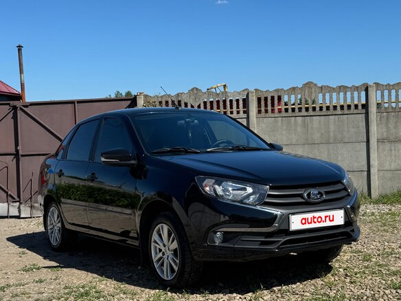 2024 Lada (ВАЗ) Granta I Рестайлинг, чёрный - вид 3