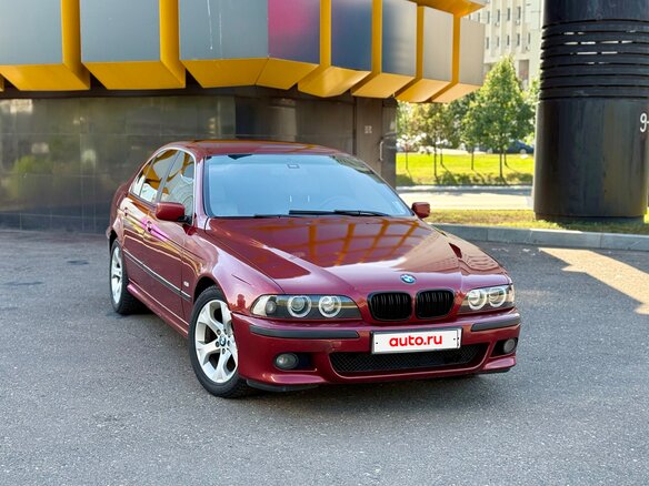 1996 BMW 5 серии 523i IV (E39), красный, 680000 рублей - вид 2