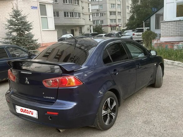 2008 Mitsubishi Lancer X, синий, 750000 рублей - вид 9